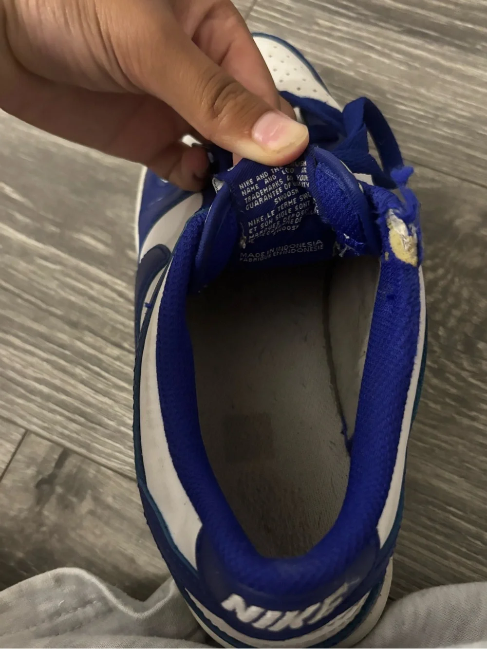 Nike Low-Top Sneakers - White & Blue